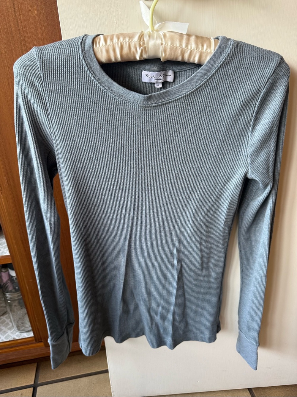 Michael Stars Ribbed Long Sleeve Tee